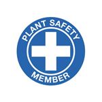 Plant Safety Member Hard Hat Decal